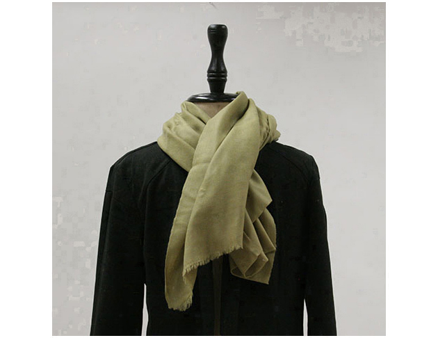 Affari 橄欖綠羊毛絨圍巾 Pashmina wool