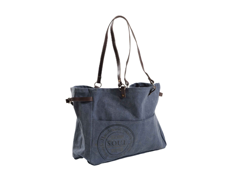 S.O.U.LHand Bag 40X30X7 Cm Blue