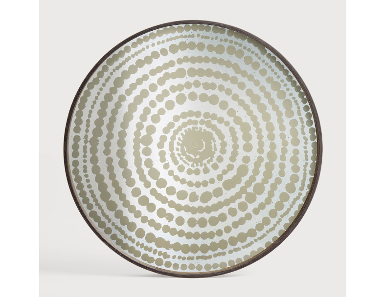 金色串珠紋托盤 - 61 x 4 cm