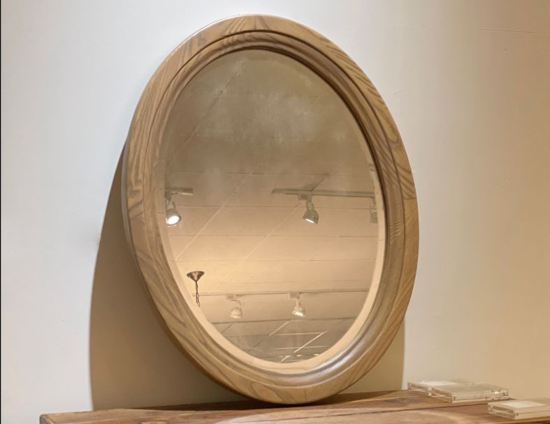Rokinii Wood Oval Mirror