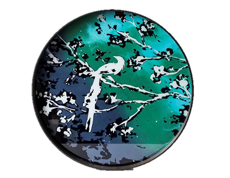 天堂鳥玻璃托盤 - 61 x 4 cm