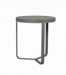Detroit, Lamp table round, dark grey, frame