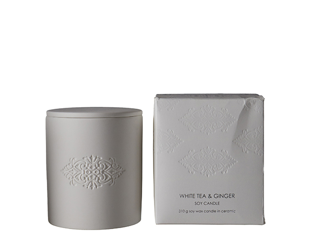 Affari 大豆蠟燭（陶瓷杯） 燃木香味