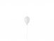 Affari 玻璃氣球吊飾（小）-白色