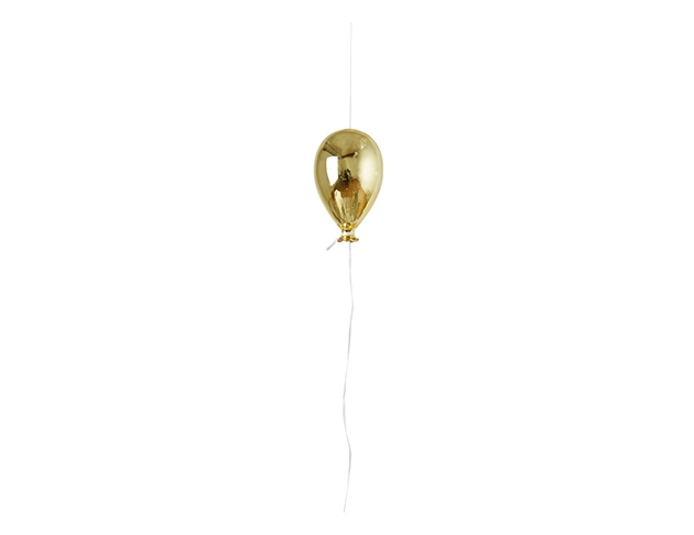 Affari 玻璃氣球吊飾（大）-金色
