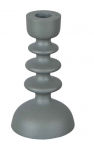 Candle holder curve small, grey