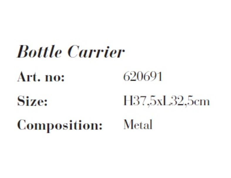 S.O.U.L Bottle Carrier X 6 H375Xl325Mm Blk - 產品專區 | 【羅奇尼家居】Furninova歐洲 ...