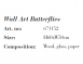 S.O.U.L Wall Art Butterflies H600Xw500Mm Multcol