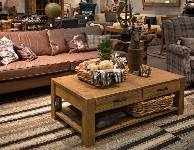 Tanzania Coffee Table_with drawers / shelf