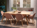 Malcolm dining table W Extension/Oak legs