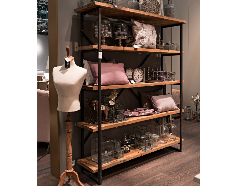 Lodge, Granville Industrial bookcase, raw