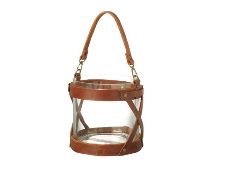 S.O.U.L Lantern Chilterns Leather H200X200Mm Brn