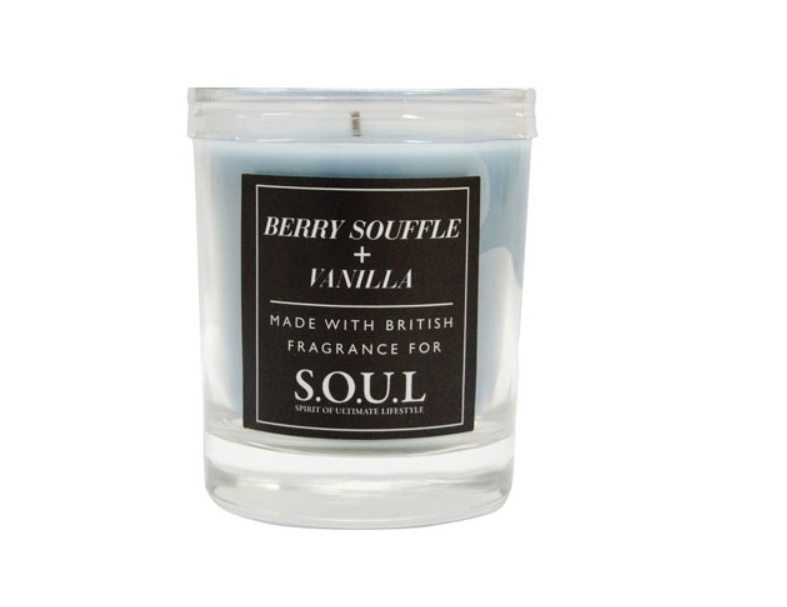 S.O.U.L Pl-Votive W/Wax Scnt H85X70Mm Blue Berry/Vanilla