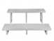 Storey Bookcase Shelf-Black / White