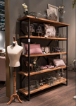 Lodge, Granville Industrial bookcase, raw